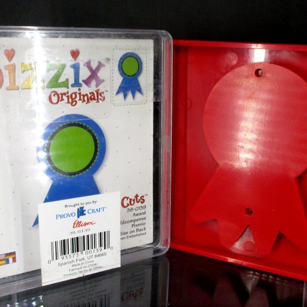 Sizzix Originals Award Large Red Die W/ Case, 4.5" Tall